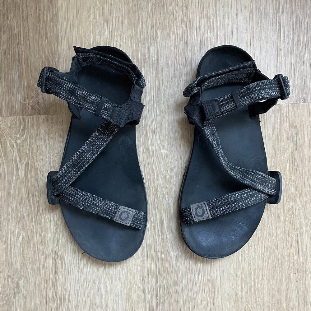 Xero Shoes Z-Trail EV Sandals Men's Size 7 Black Good Condition Rrp $79